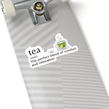 Tea The Perfect Blend Inspirational Quote Kiss-Cut Stickers-Paper products-mysticalcherry
