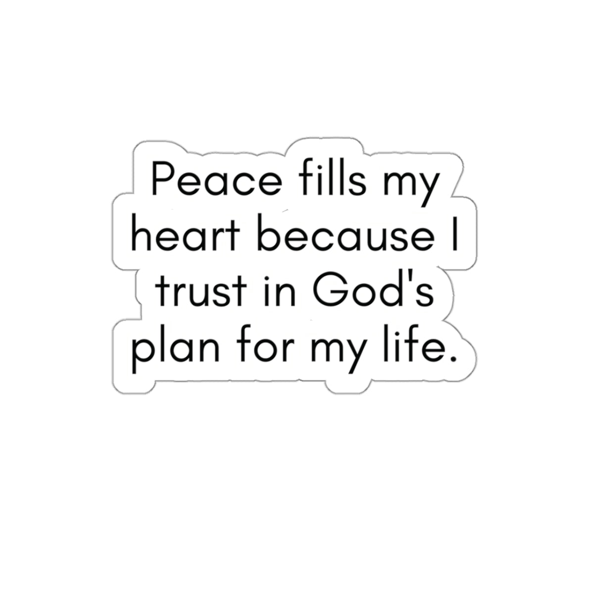 Trust In God's Plan For My Life Inspirational Quote Kiss-Cut Stickers-KISS CUT stickers-3" × 3"-White-mysticalcherry
