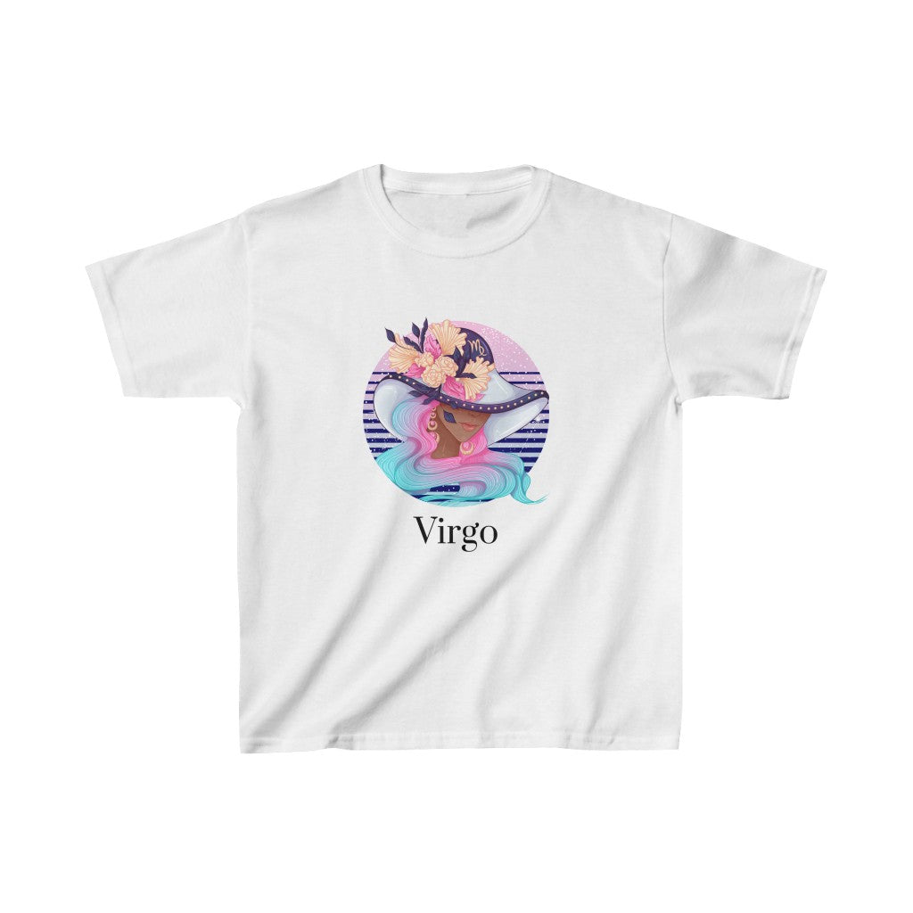 Virgo Kids Cotton™ Tee-Kids clothes-XS-White-mysticalcherry