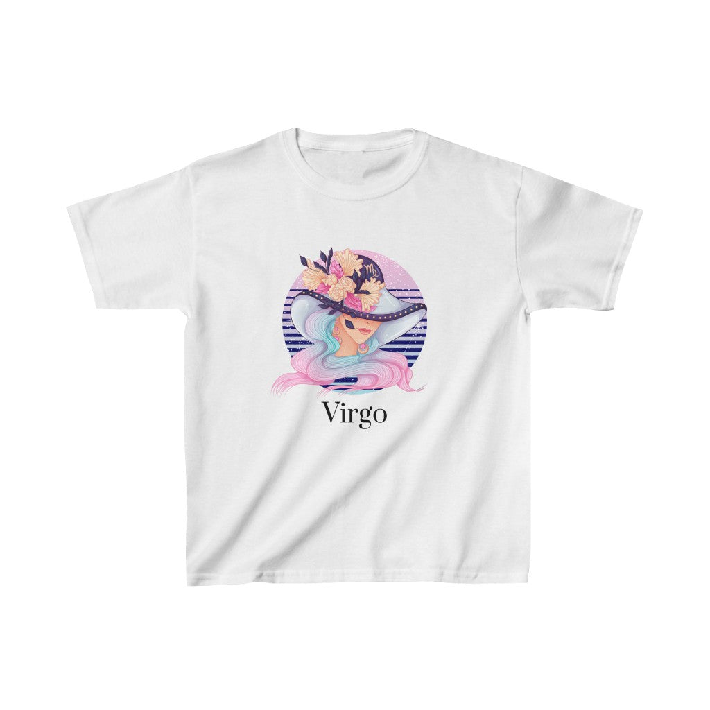Virgo Kids Cotton™ Tee-Kids clothes-XS-White-mysticalcherry