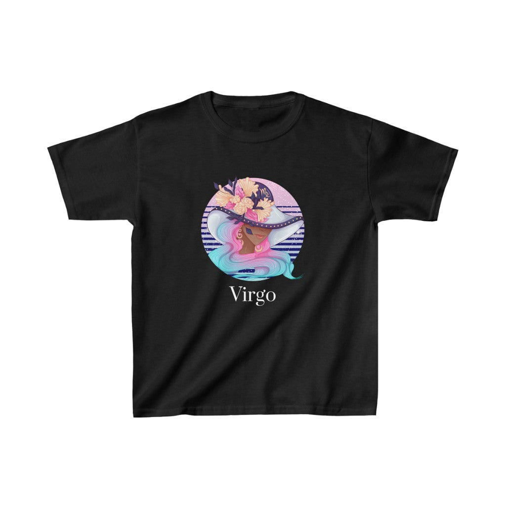 Virgo Kids Cotton™ Tee-Kids clothes-XS-Black-mysticalcherry