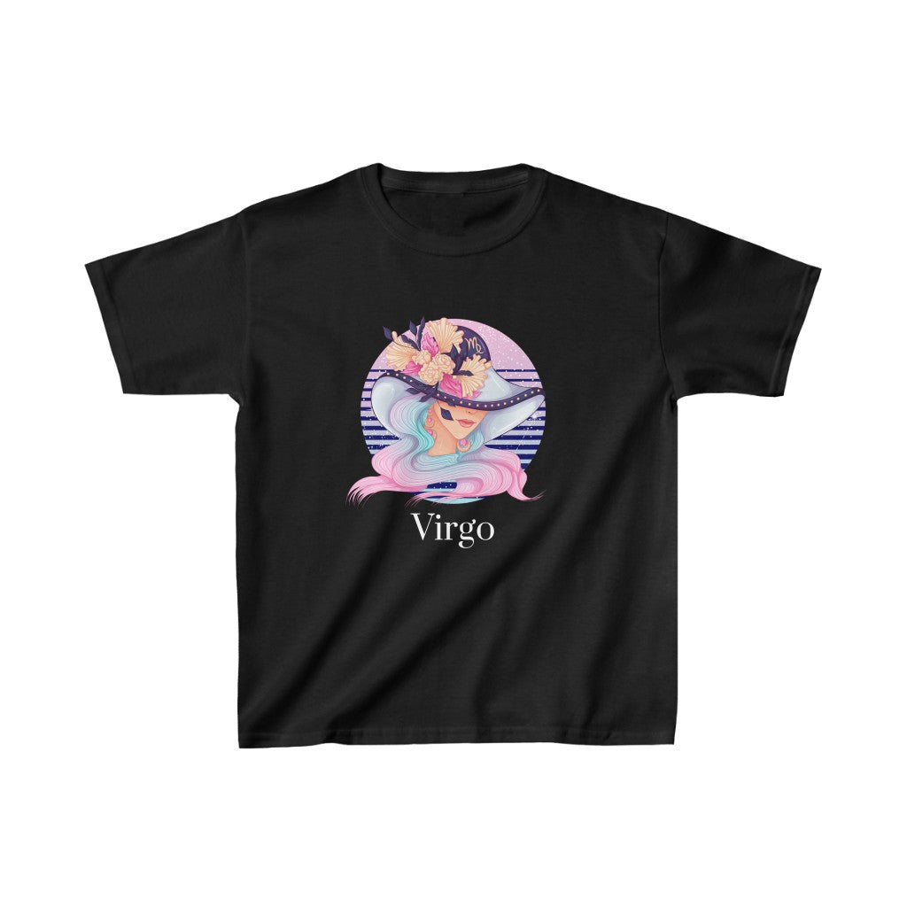 Virgo Kids Cotton™ Tee-Kids clothes-XS-Black-mysticalcherry