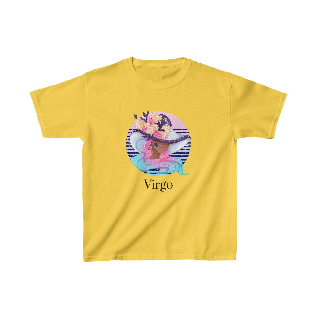 Virgo Kids Cotton™ Tee-Kids clothes-XS-Daisy-mysticalcherry