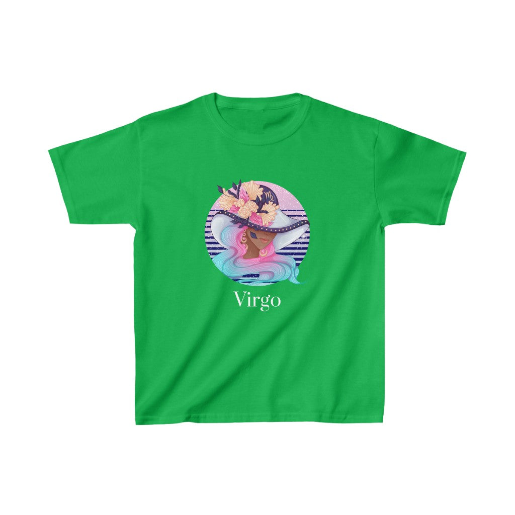 Virgo Kids Cotton™ Tee-Kids clothes-XS-Irish Green-mysticalcherry