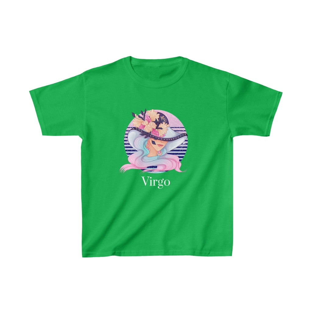 Virgo Kids Cotton™ Tee-Kids clothes-XS-Irish Green-mysticalcherry