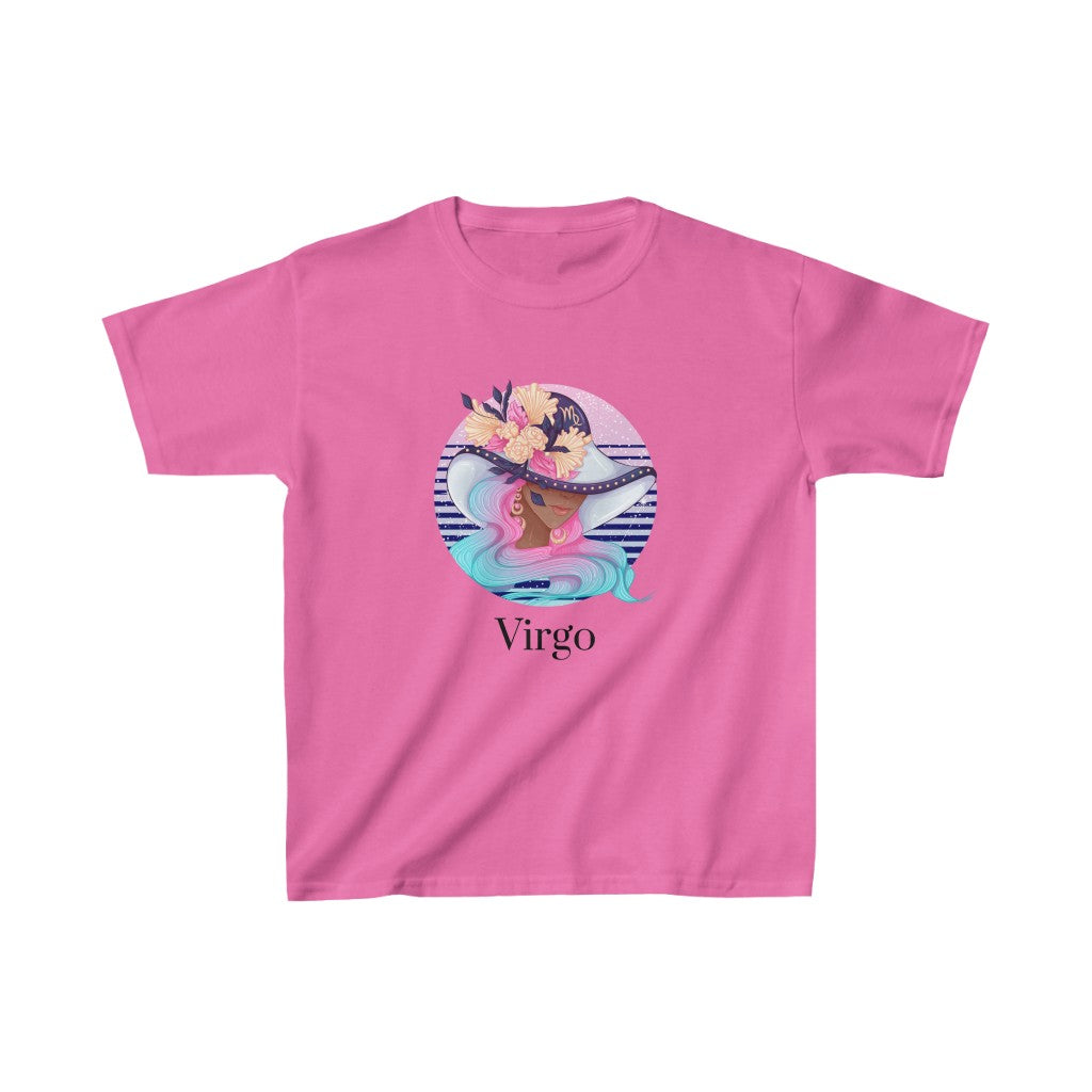 Virgo Kids Cotton™ Tee-Kids clothes-XS-Azalea-mysticalcherry