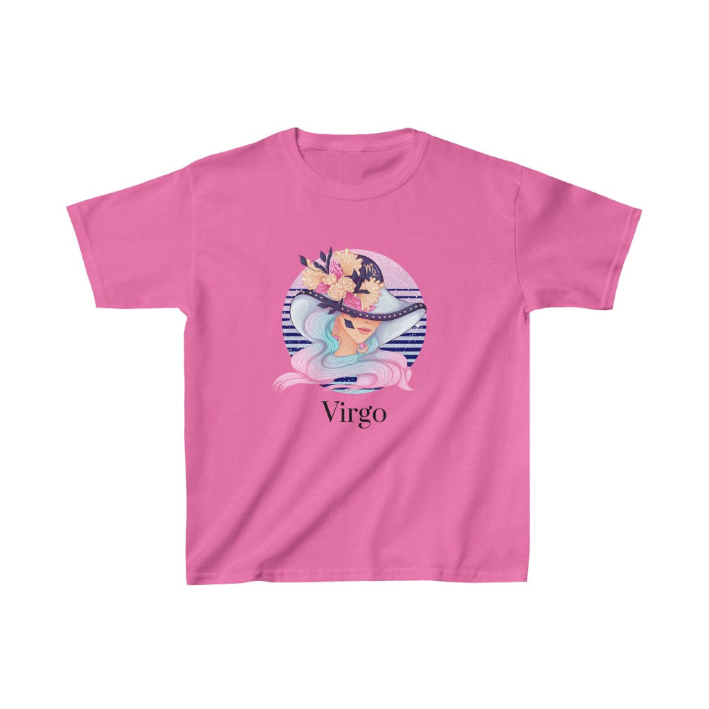 Virgo Kids Cotton™ Tee-Kids clothes-XS-Azalea-mysticalcherry