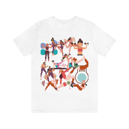 Workout Explosion Graphic Tee-T-Shirt-White-L-mysticalcherry