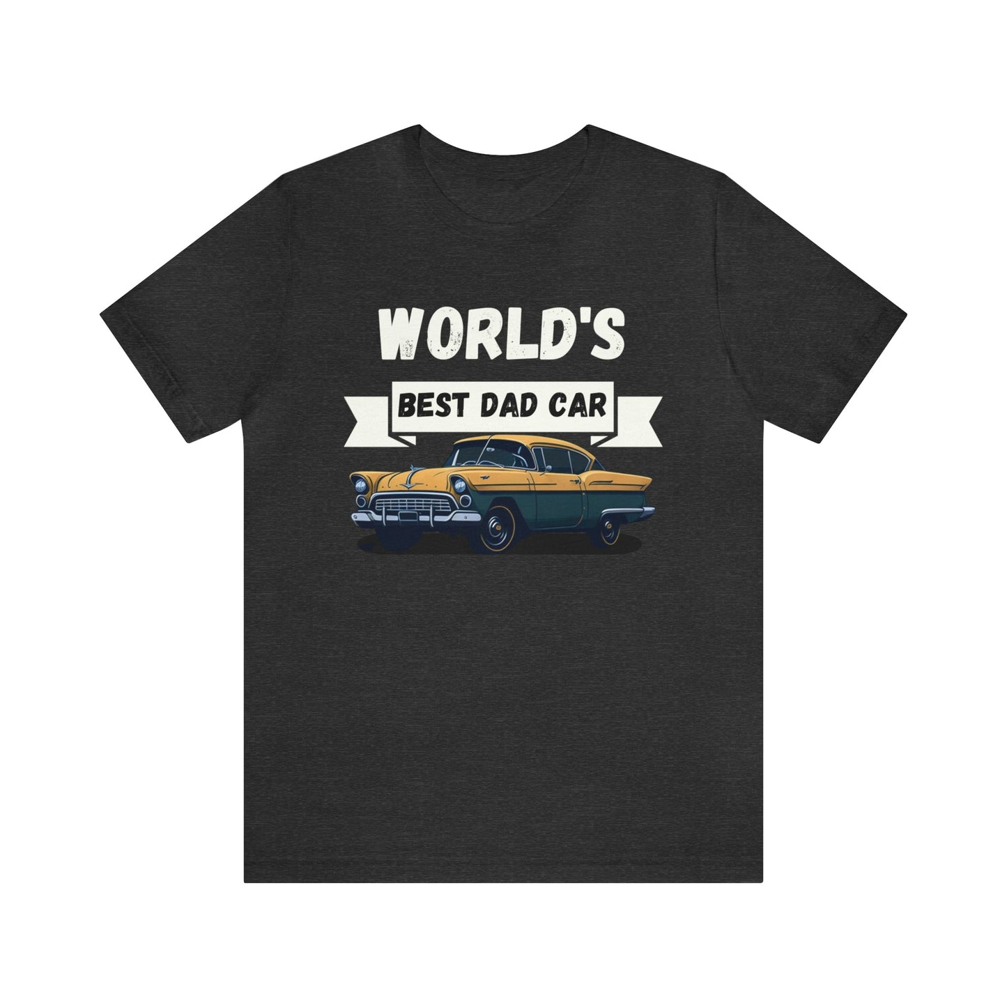 World Best Dad Car T-Shirt-T-Shirt-Dark Grey Heather-S-mysticalcherry