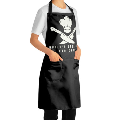 World Greatest DAD Chef Cooking Apron-All Over Prints-One size-Black-mysticalcherry