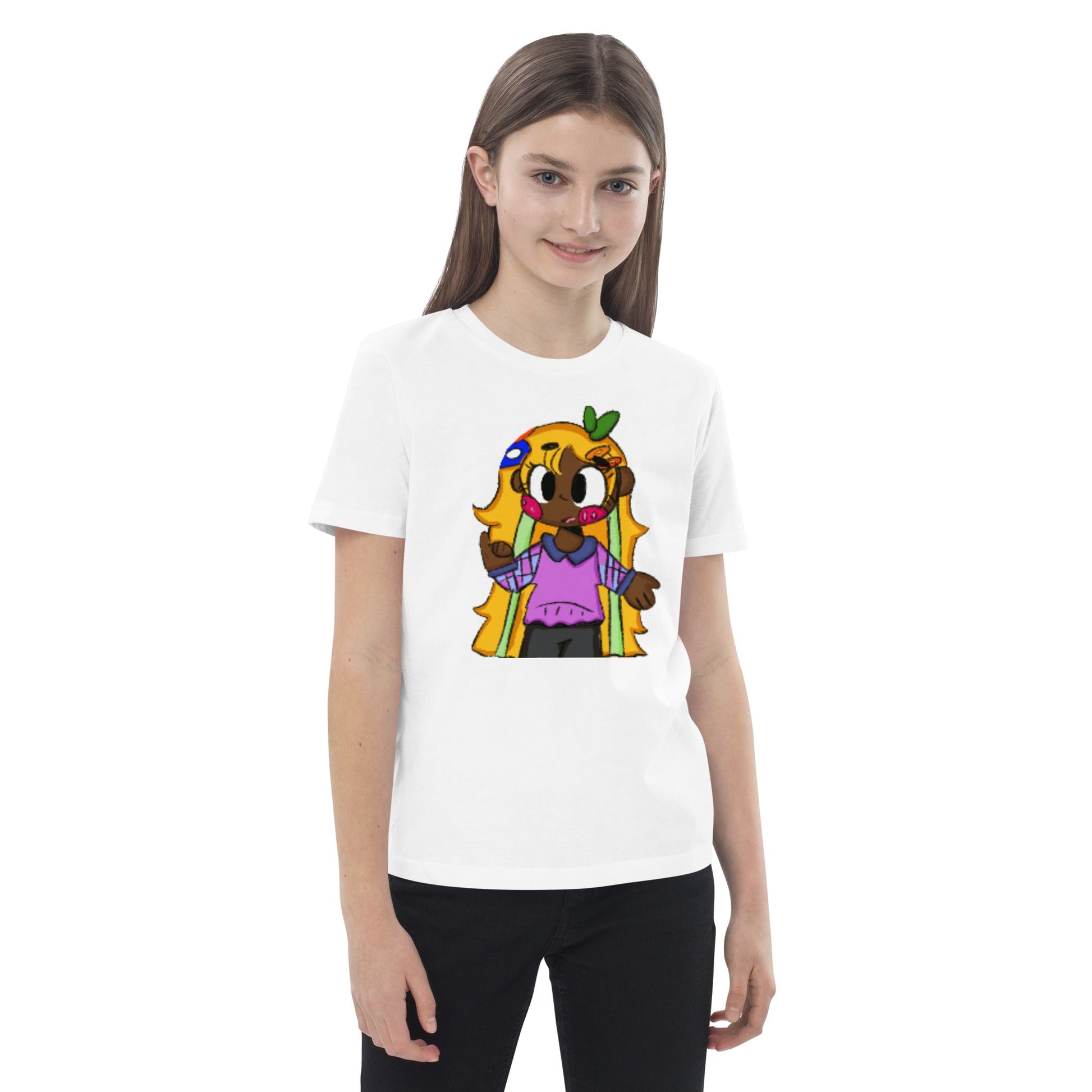 Yellow Hair Girl Organic Cotton Kids T-shirt-ECO-FRIENDLY HOODIE-mysticalcherry