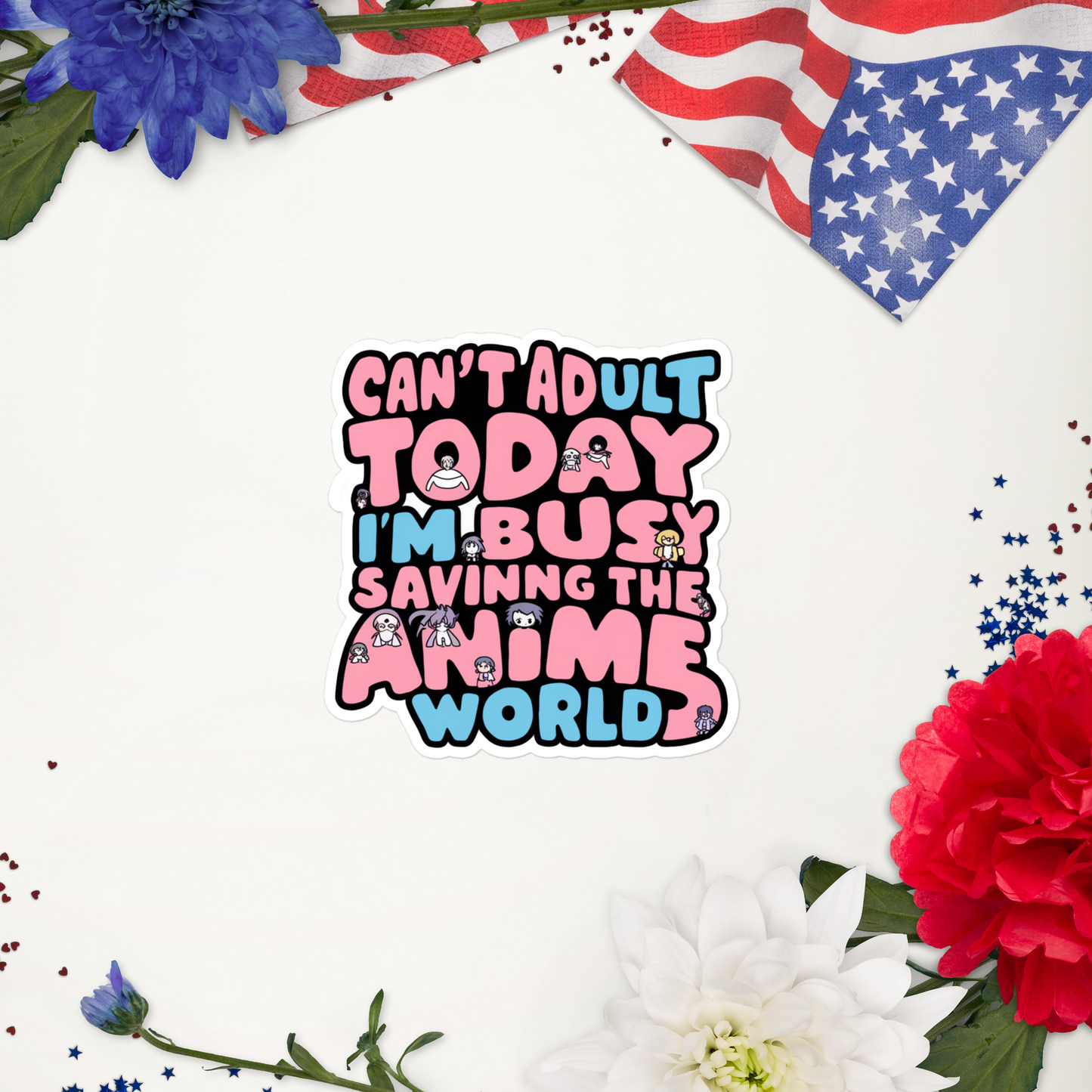 I Can't Adult Today...Bubble-free stickers-bubble-free sticker-mysticalcherry