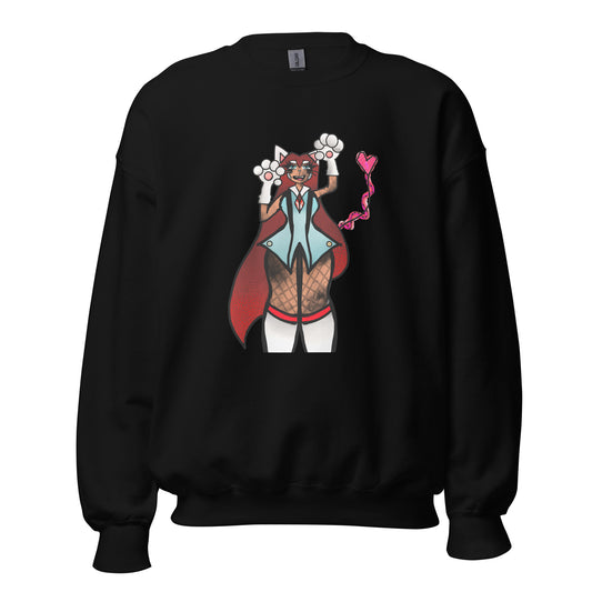 Lizbeth Niko Cat Lady Sweatshirt-sweatshirt-Black-S-mysticalcherry