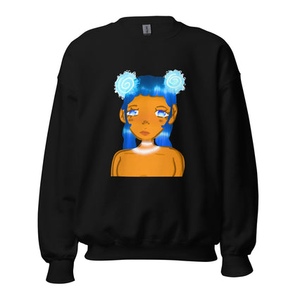 Aqua Blue Sweatshirt-sweatshirt-Black-S-mysticalcherry