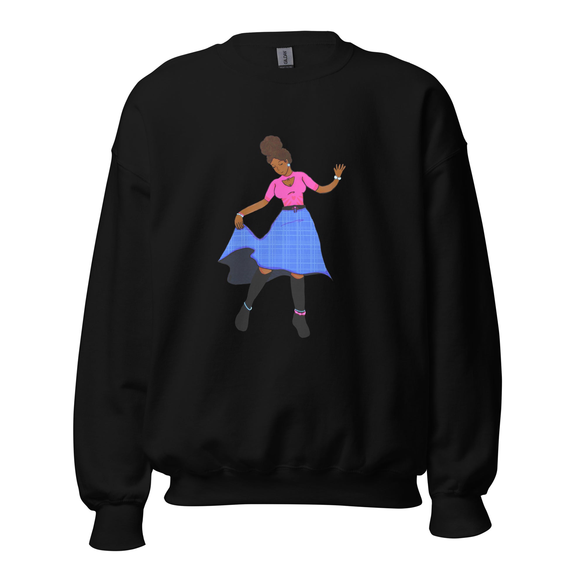 Fiji Dancer Sweatshirt-sweatshirt-Black-S-mysticalcherry