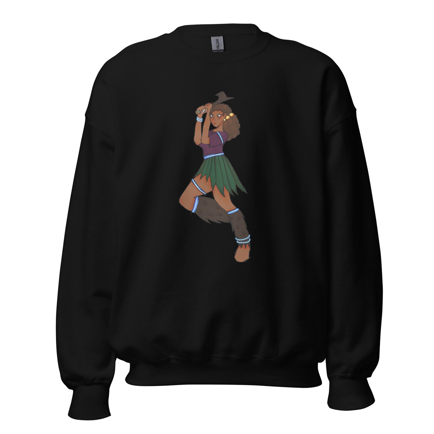 Fiji Warrior Sweatshirt-sweatshirt-Black-S-mysticalcherry