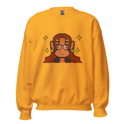 Chill And Cute Sweatshirt-sweatshirt-Gold-S-mysticalcherry