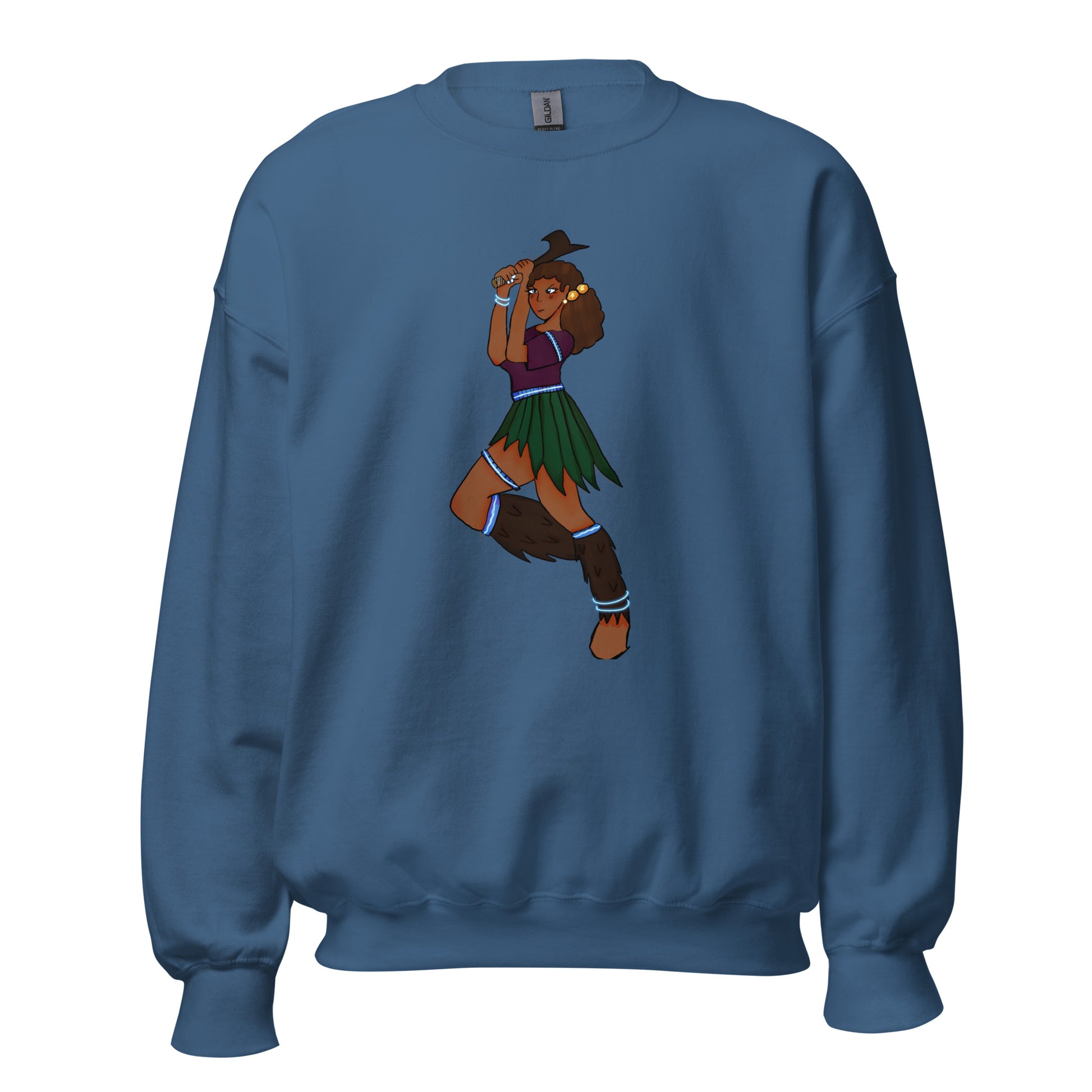 Fiji Warrior Sweatshirt-sweatshirt-Indigo Blue-S-mysticalcherry