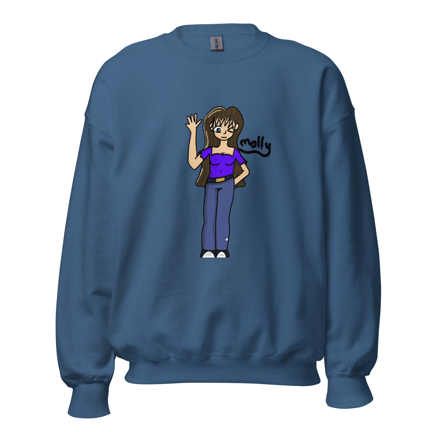 Molly Sweatshirt-sweatshirt-Indigo Blue-S-mysticalcherry