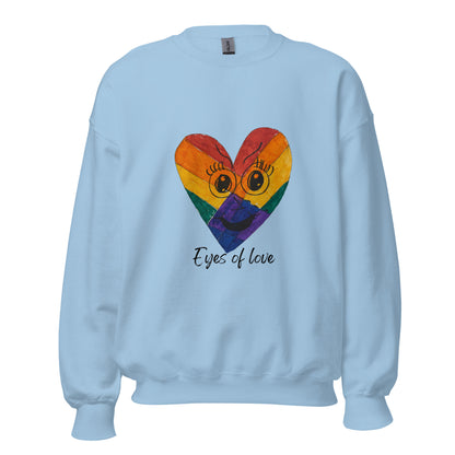 Eyes Of Love Sweatshirt-sweatshirt-Light Blue-S-mysticalcherry