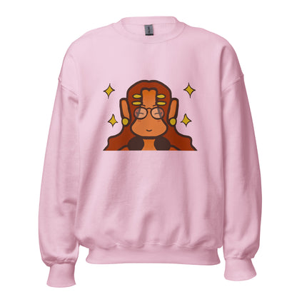 Chill And Cute Sweatshirt-sweatshirt-Light Pink-S-mysticalcherry