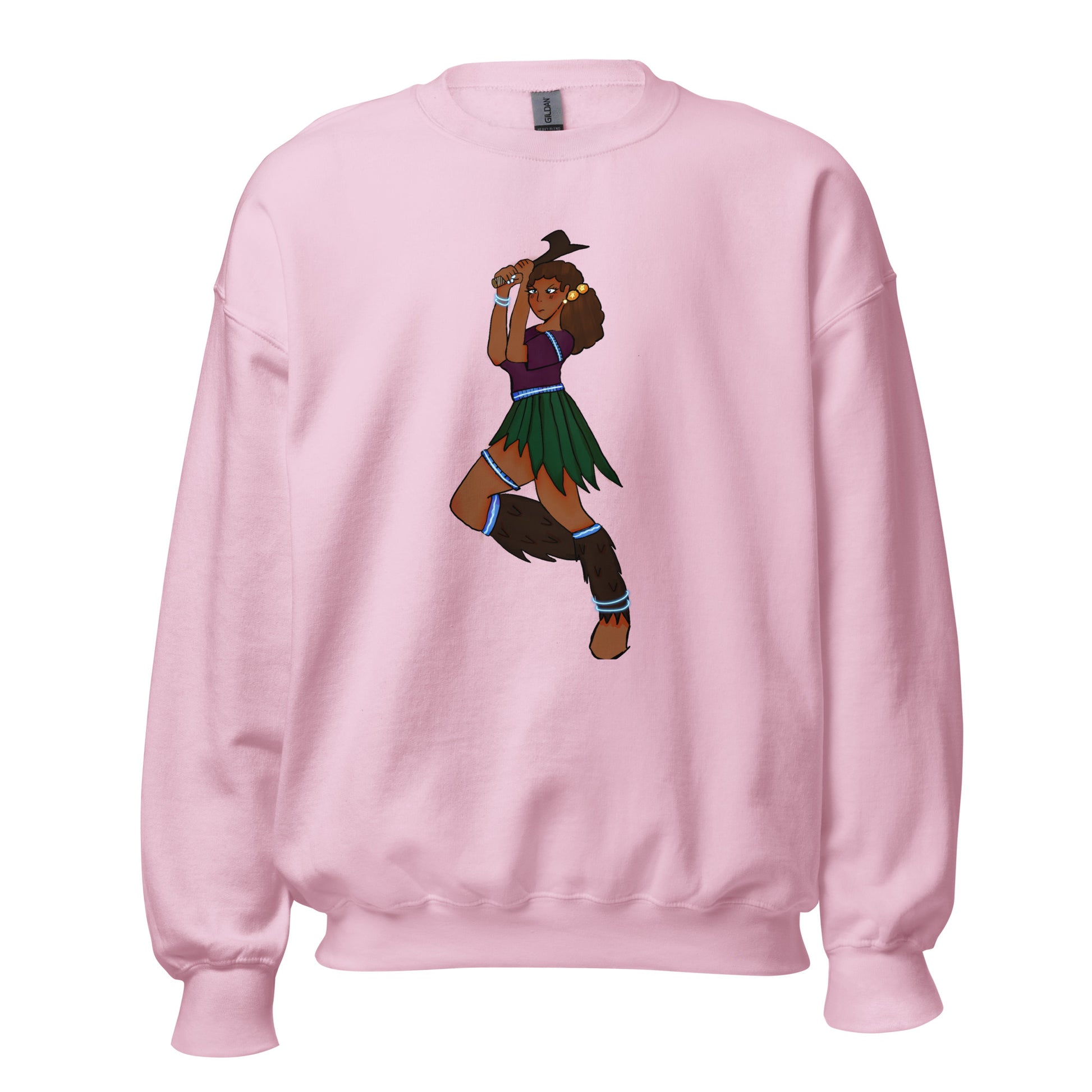 Fiji Warrior Sweatshirt-sweatshirt-Light Pink-S-mysticalcherry