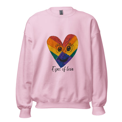 Eyes Of Love Sweatshirt-sweatshirt-Light Pink-S-mysticalcherry