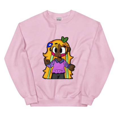 Chiisana Remon Character Sweatshirt-sweatshirt-Light Pink-S-mysticalcherry