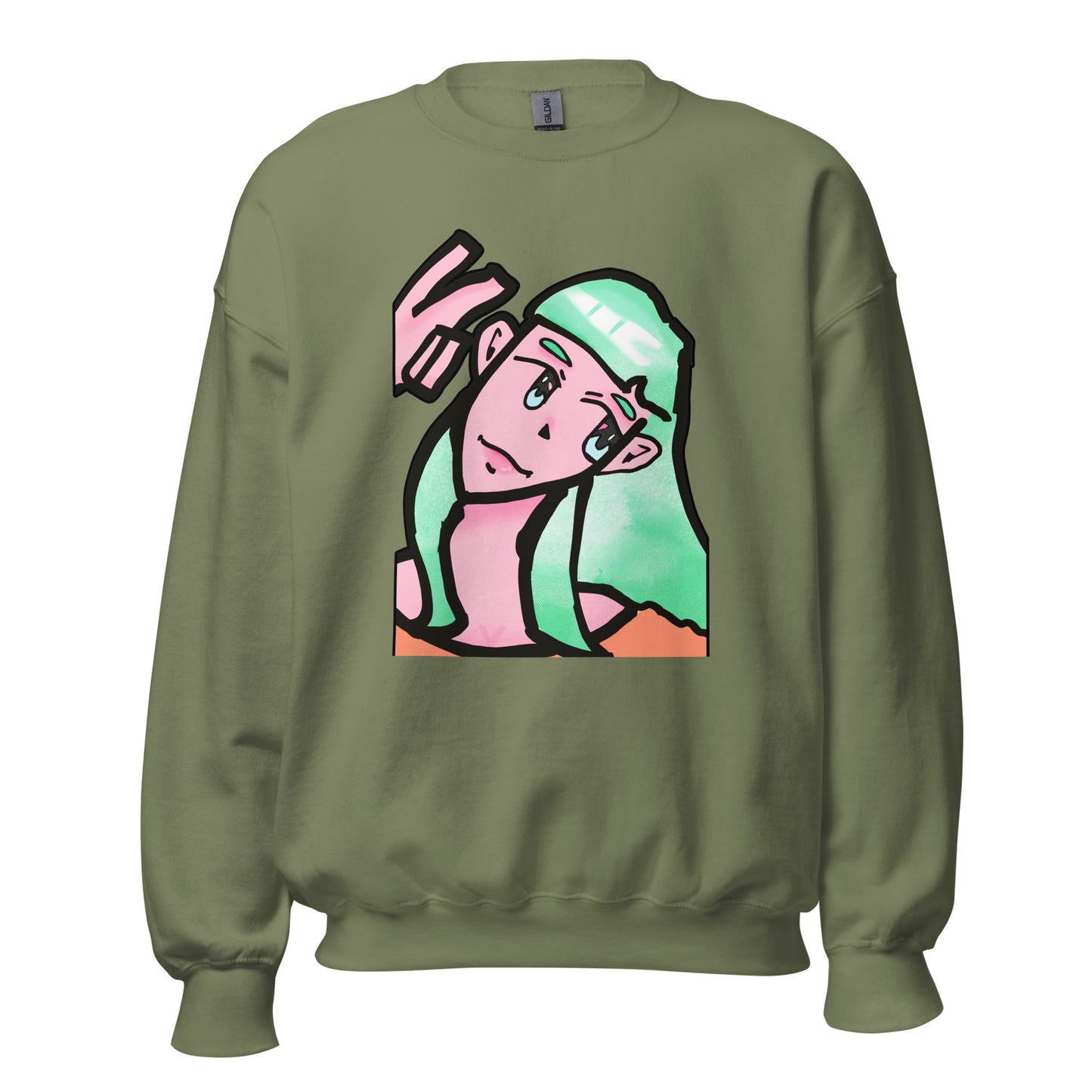 Bella Sweatshirt-sweatshirt-Military Green-S-mysticalcherry