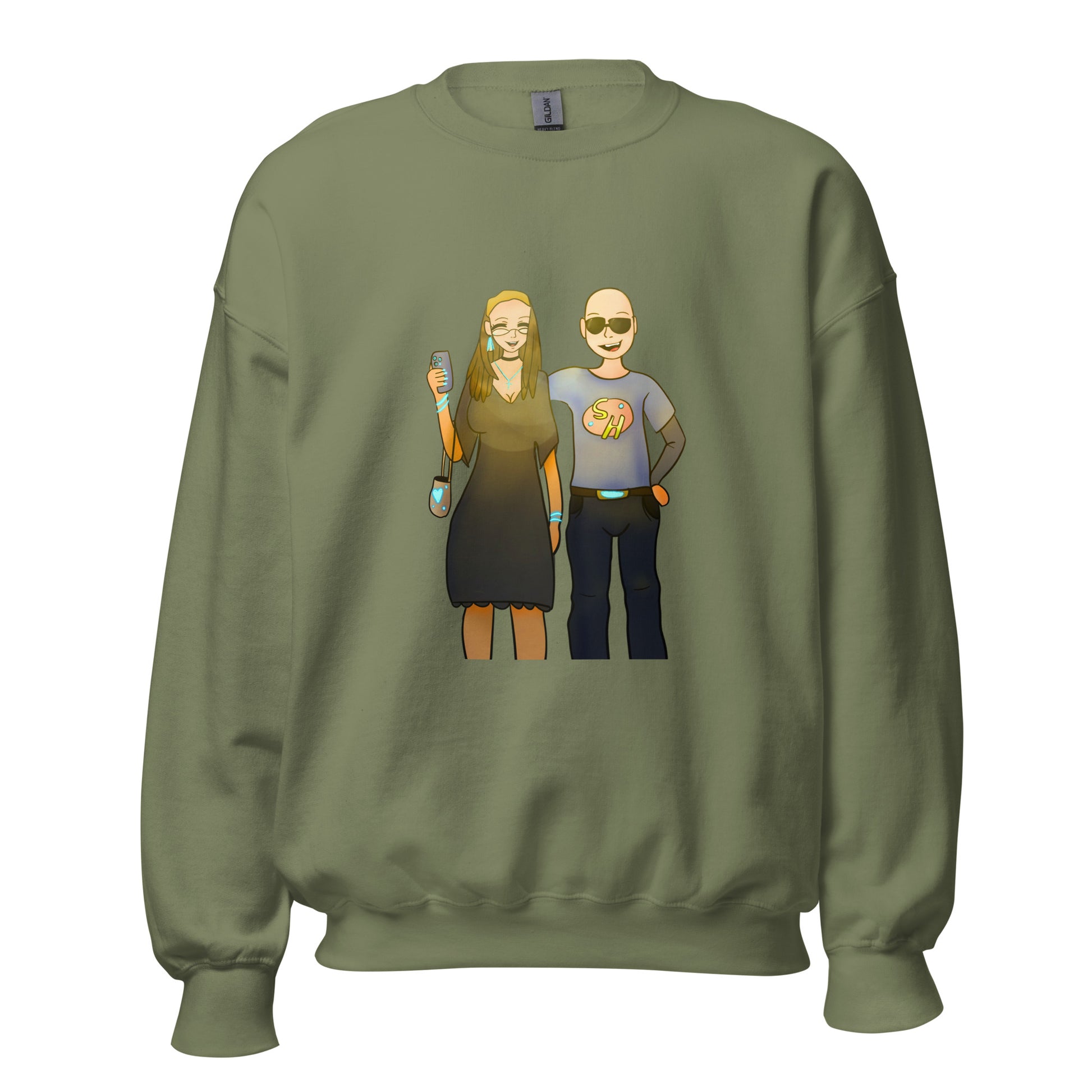 Aunt and Uncle Sweatshirt-sweatshirt-Military Green-S-mysticalcherry