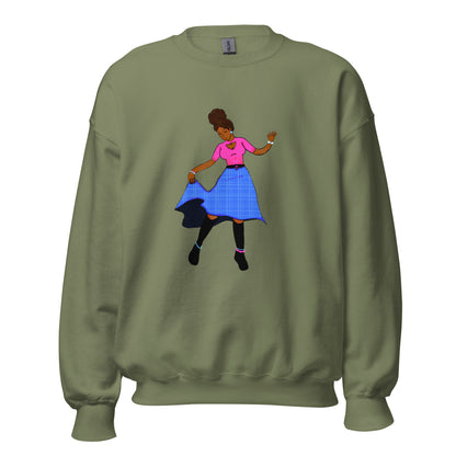 Fiji Dancer Sweatshirt-sweatshirt-Military Green-S-mysticalcherry