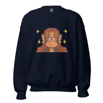 Chill And Cute Sweatshirt-sweatshirt-Navy-S-mysticalcherry