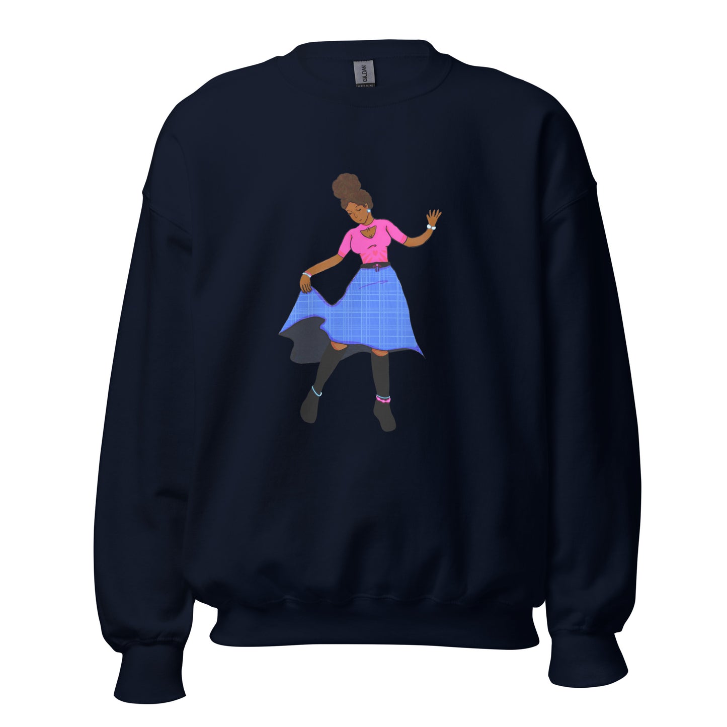 Fiji Dancer Sweatshirt-sweatshirt-Navy-S-mysticalcherry