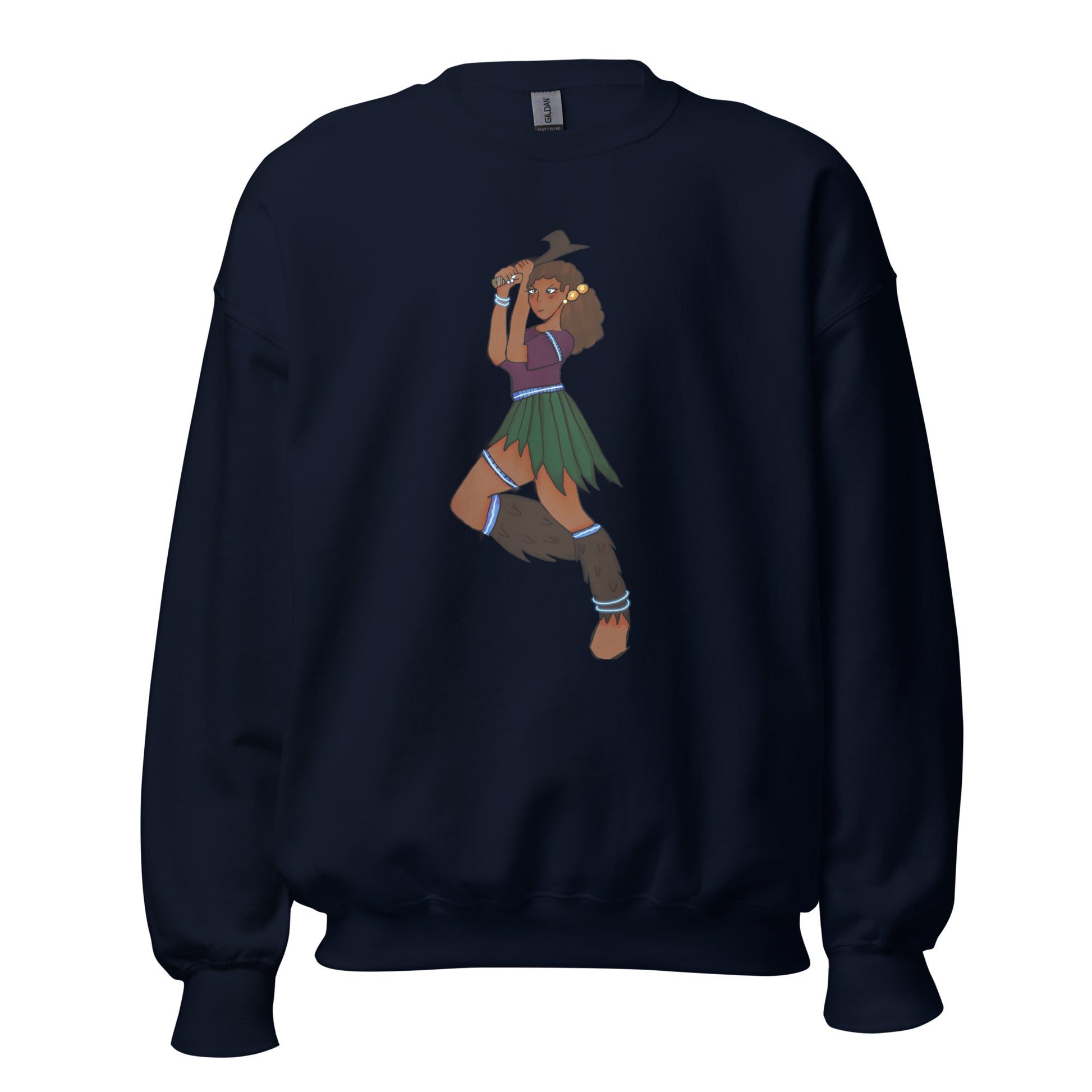 Fiji Warrior Sweatshirt-sweatshirt-Navy-S-mysticalcherry