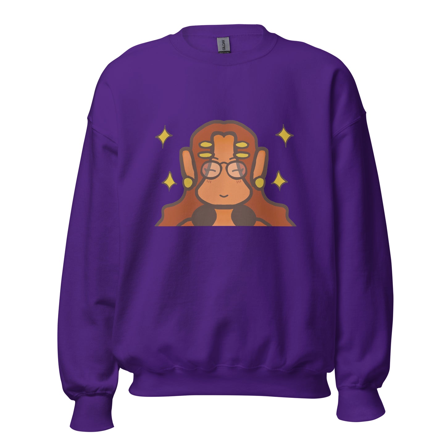 Chill And Cute Sweatshirt-sweatshirt-Purple-S-mysticalcherry