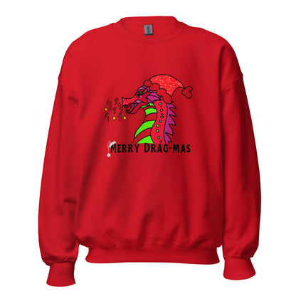 Merry Drag-Mas Sweatshirt-sweatshirt-Red-S-mysticalcherry