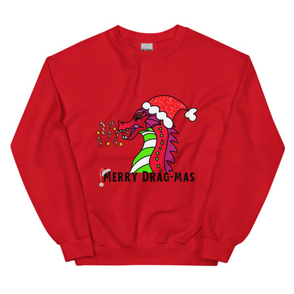 Merry Drag-Mas Sweatshirt-sweatshirt-Red-S-mysticalcherry