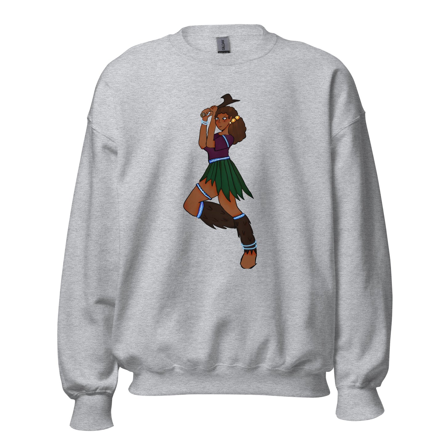 Fiji Warrior Sweatshirt-sweatshirt-Sport Grey-S-mysticalcherry