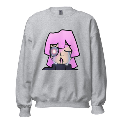 Hamika Character Crewneck Sweatshirt-sweatshirt-Sport Grey-S-mysticalcherry