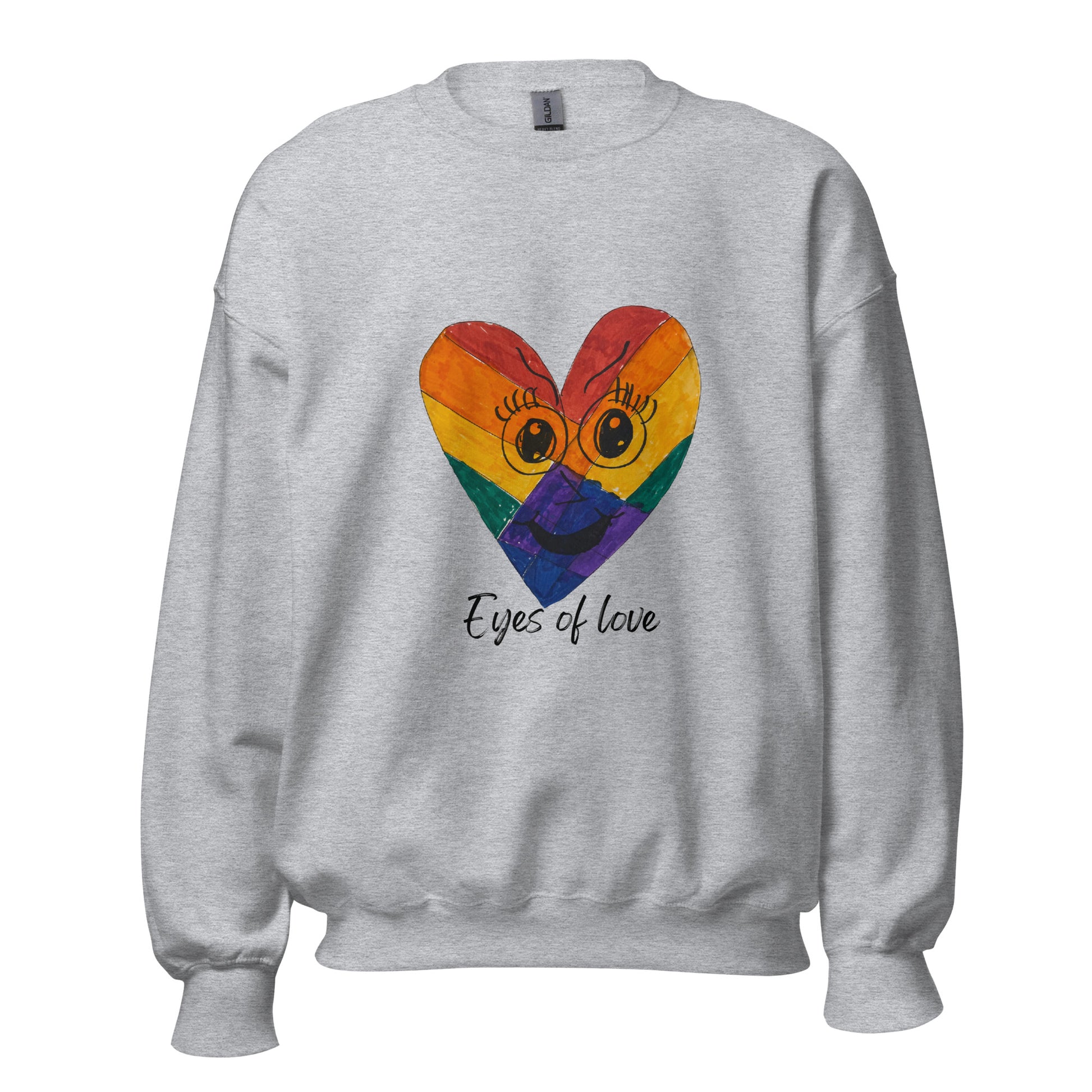 Eyes Of Love Sweatshirt-sweatshirt-Sport Grey-S-mysticalcherry