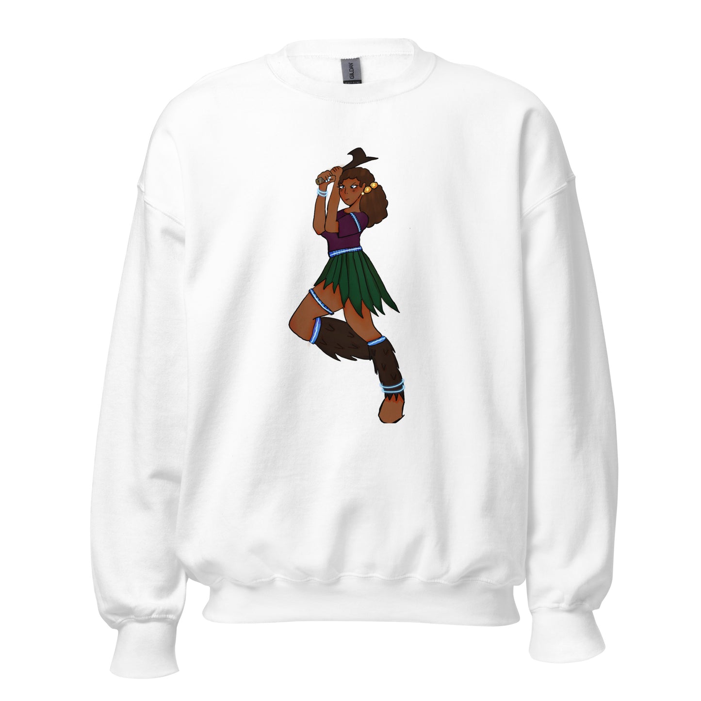 Fiji Warrior Sweatshirt-sweatshirt-White-S-mysticalcherry