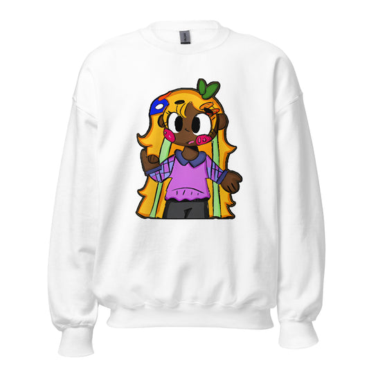 Chiisana Remon Character Sweatshirt-sweatshirt-White-S-mysticalcherry