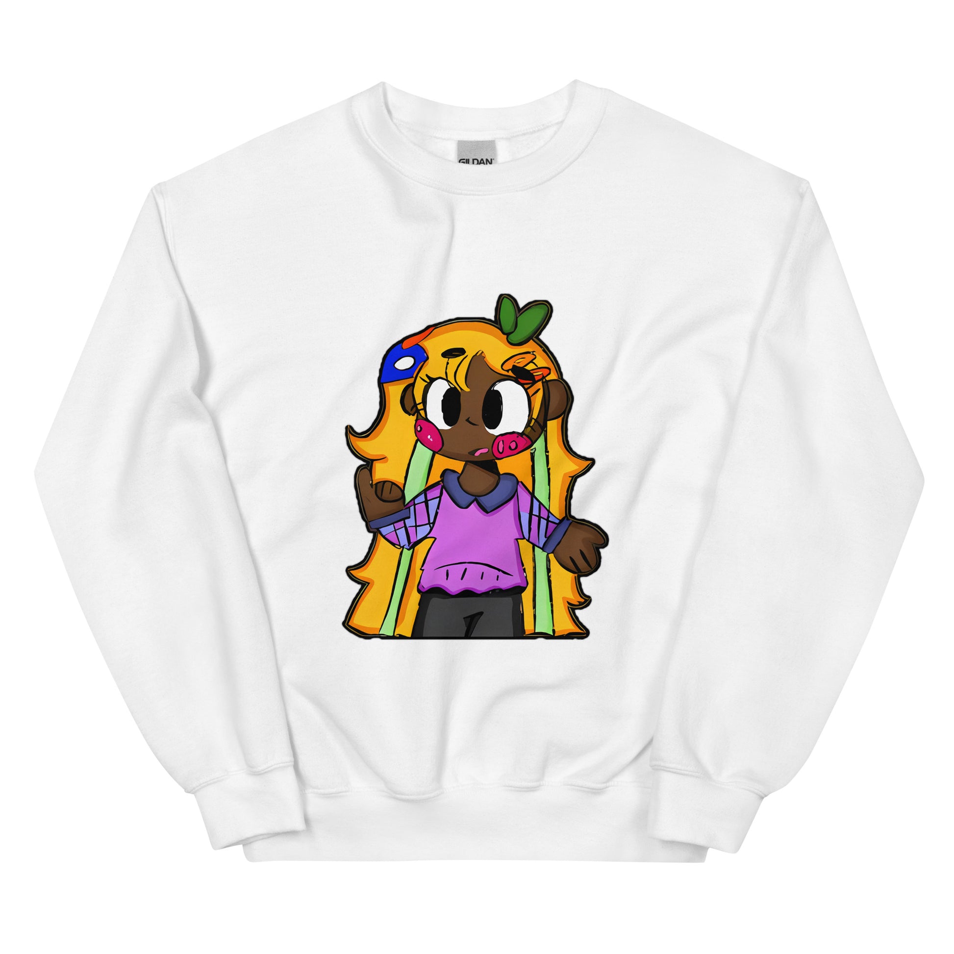 Chiisana Remon Character Sweatshirt-sweatshirt-White-S-mysticalcherry