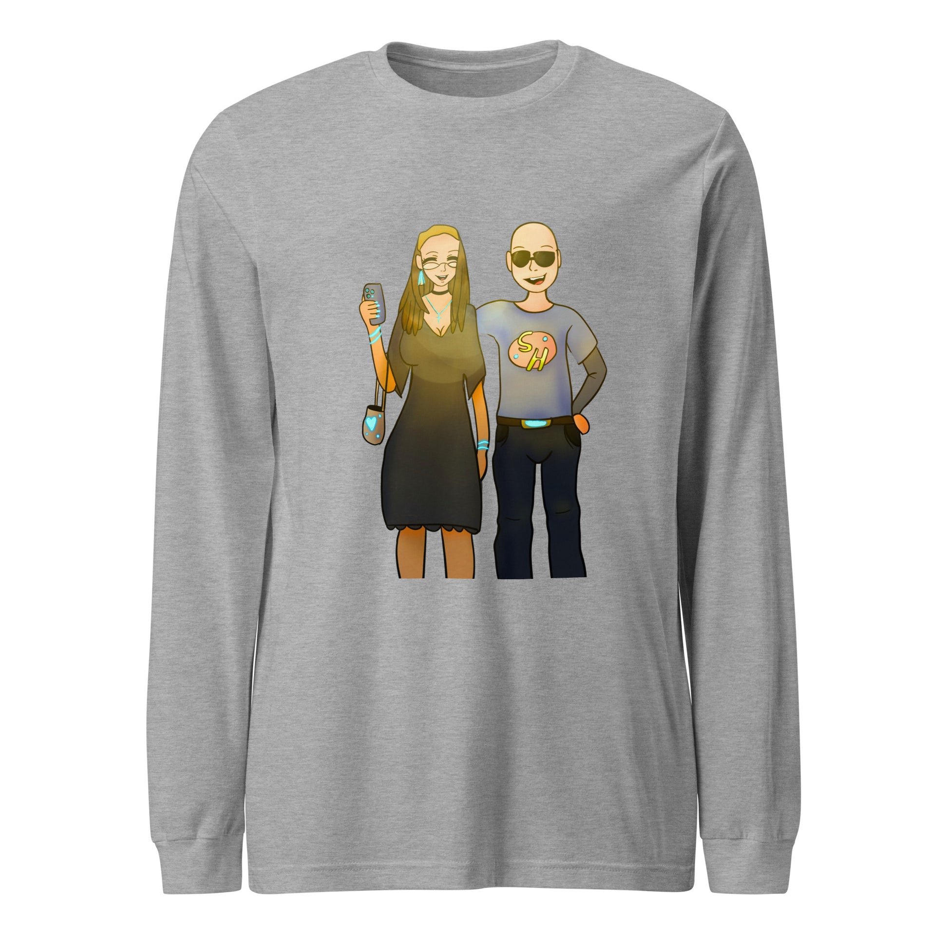 Aunt and Uncle Long Sleeve Tee-long sleeve shirt-Athletic Heather-XS-mysticalcherry