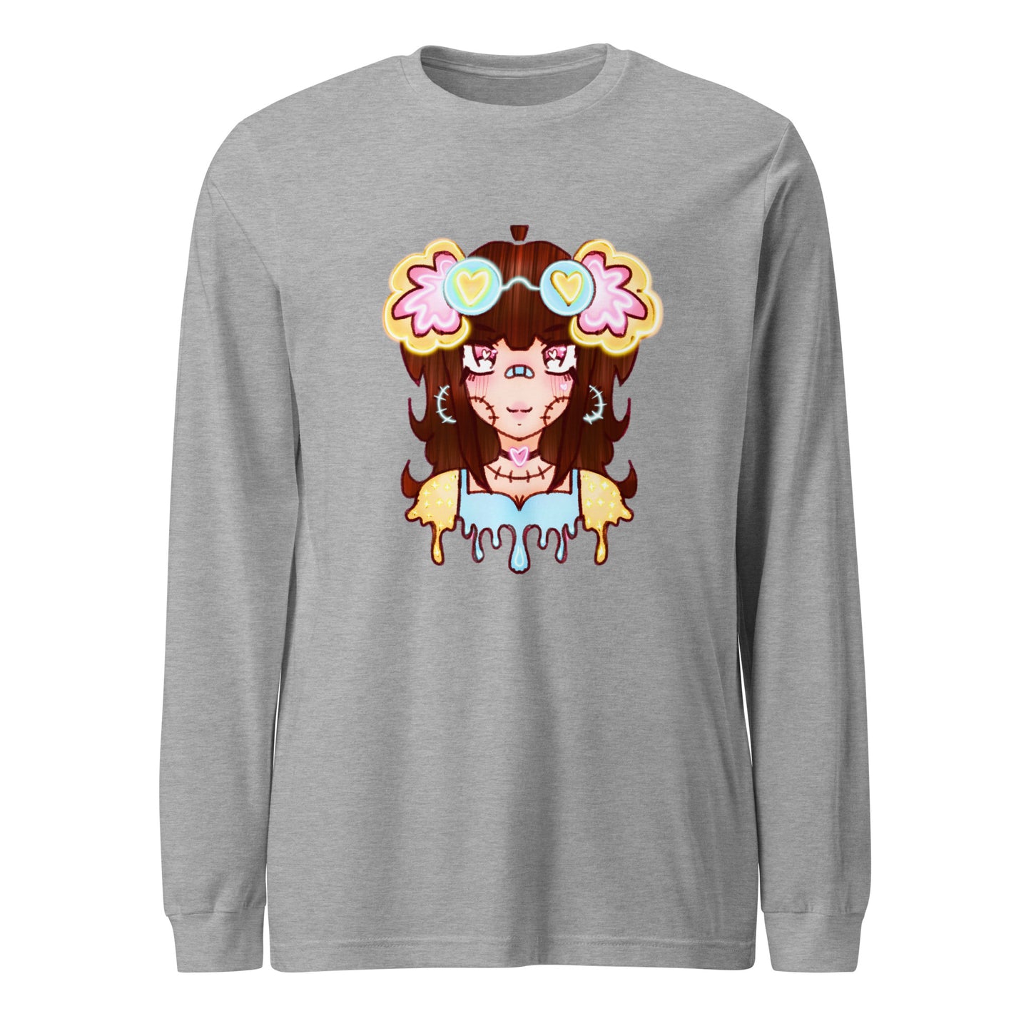 Kreama Long Sleeve Tee-Wearable art t-shirt-Athletic Heather-XS-mysticalcherry