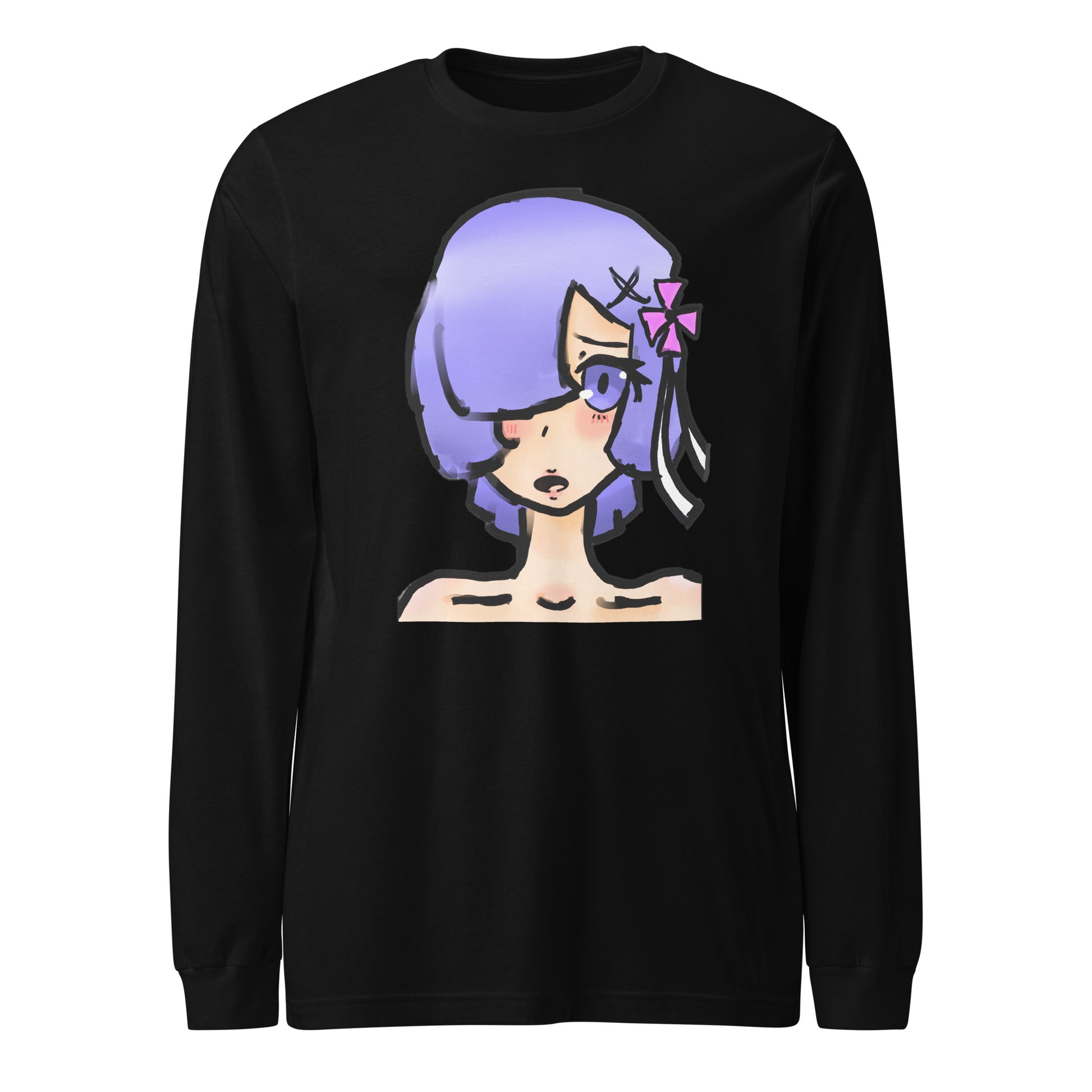 Berry Long Sleeve Tee-long sleeve shirt-Black-XS-mysticalcherry