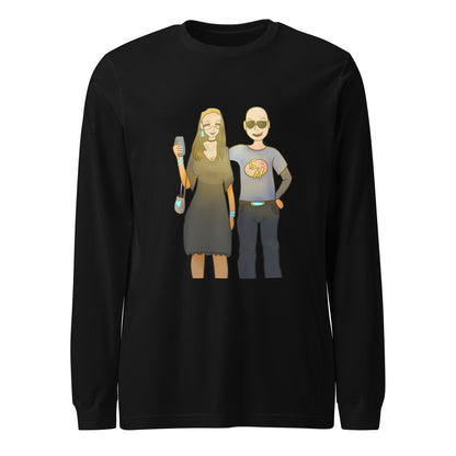 Aunt and Uncle Long Sleeve Tee-long sleeve shirt-Black-XS-mysticalcherry