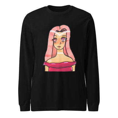 Shimmer Long Sleeve Tee-Black-XS-mysticalcherry