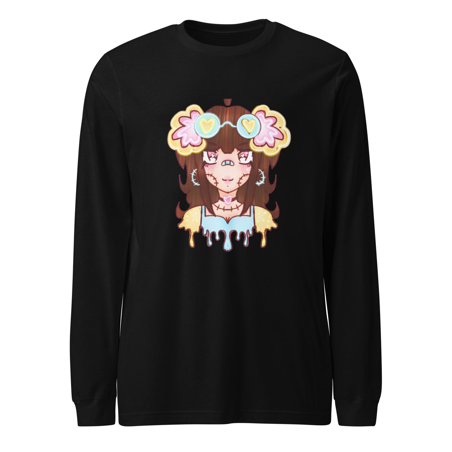 Kreama Long Sleeve Tee-Wearable art t-shirt-Black-XS-mysticalcherry