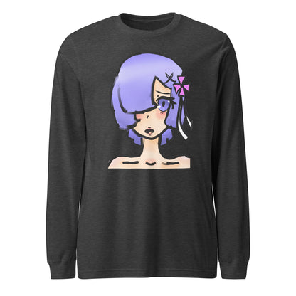 Berry Long Sleeve Tee-long sleeve shirt-Dark Grey Heather-XS-mysticalcherry